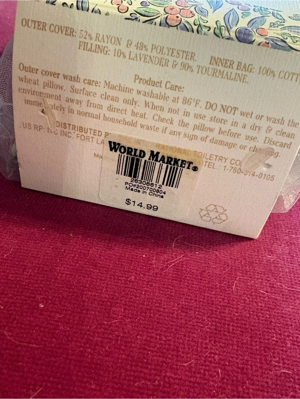 World Market Glow Up Lavender Relaxing Eye Pillows